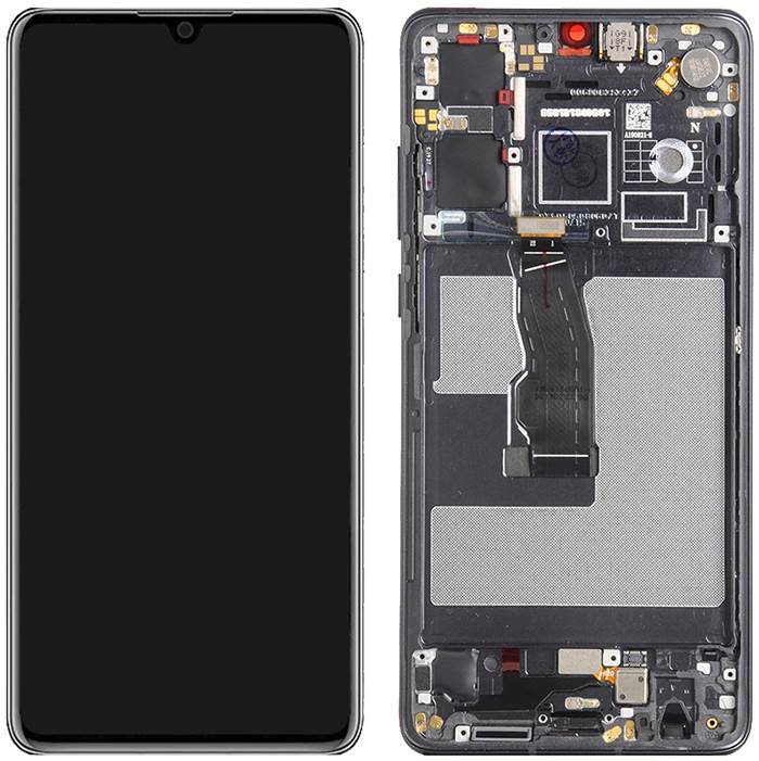 LCD SCREEN HUAWEI P30 BLACK OLED WITH FRAME